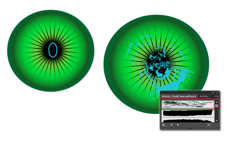 Как сделать глаз в adobe illustrator